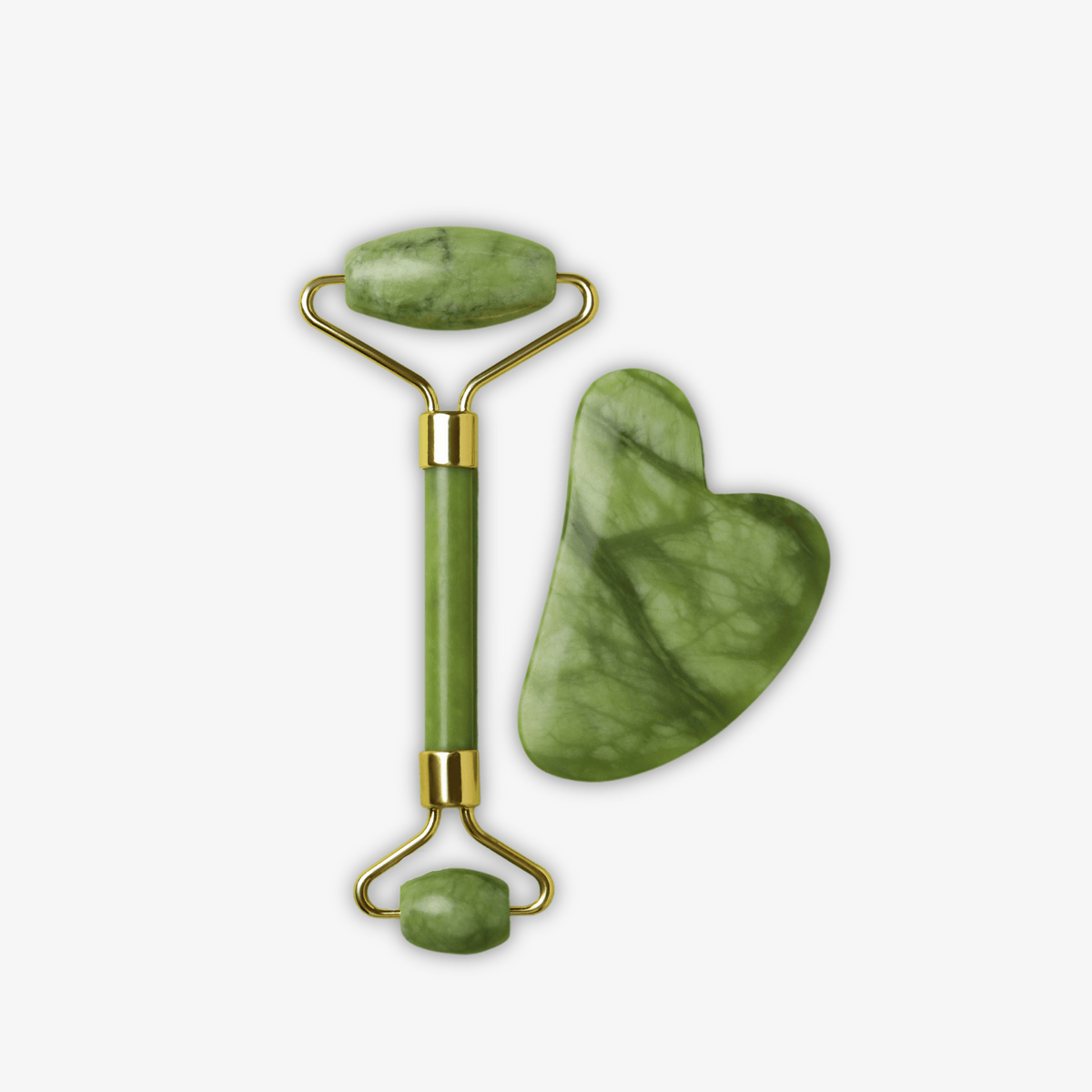 jade roller and gua sha set