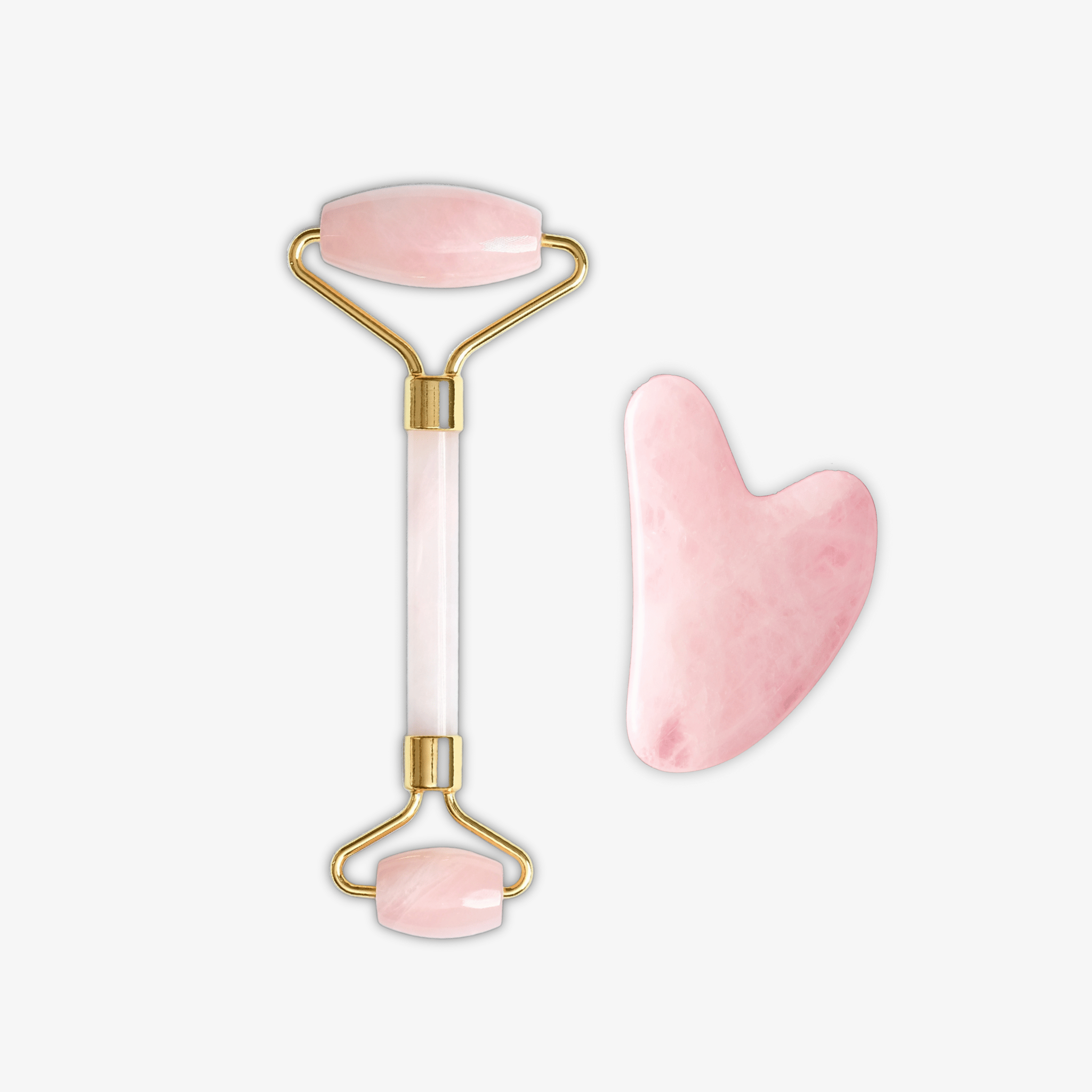 rose gold jade roller and gua sha